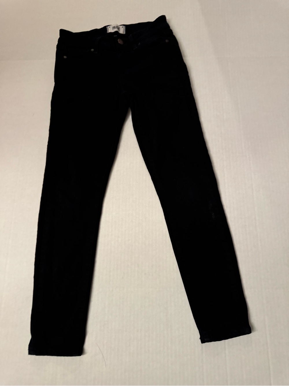 PAIGE Jet Black Skinny Jeans
